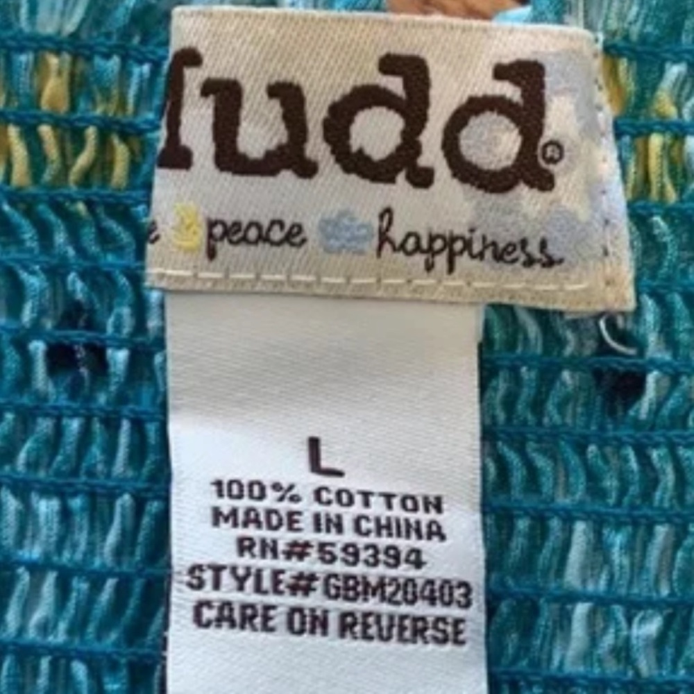 SUNDRESS.MUDD Tiered Midi/Maxi. Depends on your height. 100% Cotton. Size Large - Picture 2 of 2